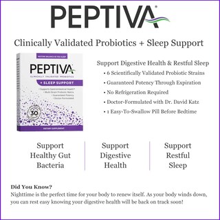 Foto 3 | Foto 3 | Complemente El Probiótico Peptiva De 26 Mil Millones De Cfu Con Soporte Para Dormir - Venta Internacional.