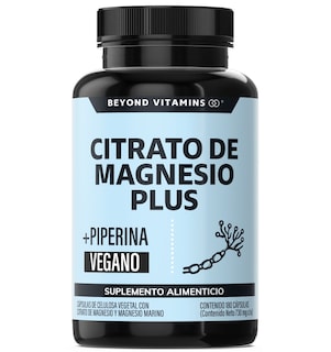 Foto 1 | Foto 1 | Suplemento Alimenticio Beyond Vitamins Citrato De Magnesio Plus Potenciado Con Piperina 180 Cápsulas