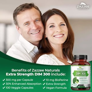 Foto 4 | Foto 4 | Suplemento Zazzee Dim Bioperine 300 Mg Brócoli Orgánico, Ayuda A La Piel, Hormonas Y Antioxidante 100 Cápsulas
