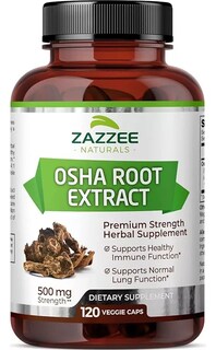 Foto 1 | Foto 1 | Zazzee Osha Root 500 Mg Salud Respiratoria Resfriados Y Antiinflamatorio 120 Cápsulas