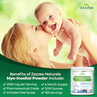 Foto 3 | Foto 3 | Suplemento Zazzee Naturals Myo-inositol Powder Regulación Hormonal Y Mejora De La Fertilidad 366g