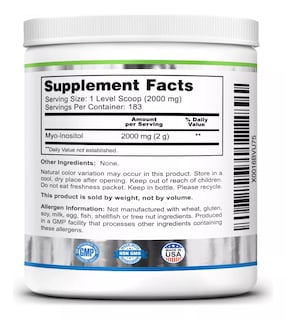 Foto 4 | Foto 4 | Suplemento Zazzee Naturals Myo-inositol Powder Regulación Hormonal Y Mejora De La Fertilidad 366g