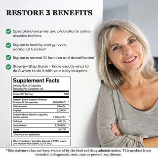 Foto 2 | Foto 2 | Suplemento Native Formulas Restore 3 Proteolitic Enzyme & Sp - Venta Internacional.