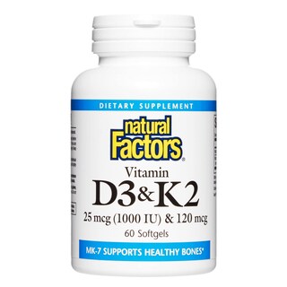 Foto 1 | Foto 1 | Complemente Los Factores Naturales Con Vitamina D3 Y K2 1000 Ui/120 Mcg - Venta Internacional.