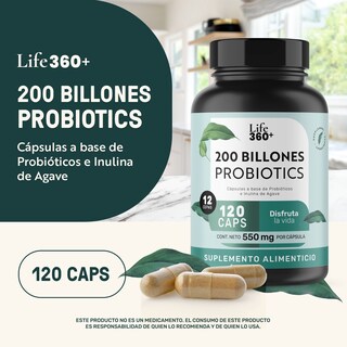 Foto 4 | Foto 4 | Life 360+ 200 Billones Probiotics 120 Caps Probióticos