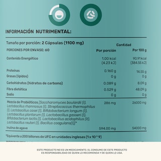Foto 5 | Foto 5 | Life 360+ 200 Billones Probiotics 120 Caps Probióticos
