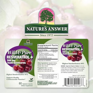 Foto 2 | Foto 2 | Suplemento Nature's Answer: Resveratrol Salvaje Y Puro, 500 Mg - Venta Internacional.