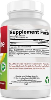 Foto 7 | Foto 7 | Suplemento Best Naturals L-citrulina 2000 Mg 120 Comprimidos - Venta Internacional.