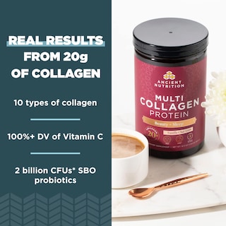 Foto 3 | Foto 3 | Proteína De Colágeno En Polvo Ancient Nutrition Beauty + Sleep 475 Ml - Venta Internacional.