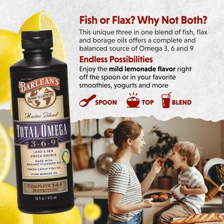 Foto 3 | Foto 3 | Suplemento De Aceite De Pescado Líquido Barlean's Total Omega 3 6 9 480 Ml - Venta Internacional.