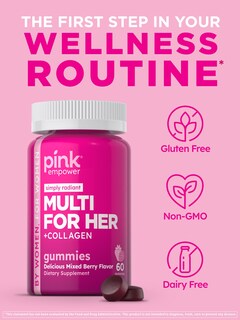 Foto 4 | Foto 4 | Gomitas Multivitamínicas Pink Para Mujeres Con Colágeno Y Biotina - Venta Internacional.