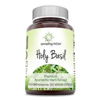 Foto 1 | Foto 1 | Suplemento Amazing India Holy Basil Extract 500 Mg 120 Cápsulas - Venta Internacional.
