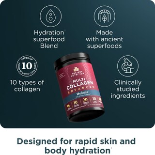 Foto 2 | Foto 2 | Proteína De Colágeno En Polvo Ancient Nutrition Hydrate 30 Porciones - Venta Internacional.