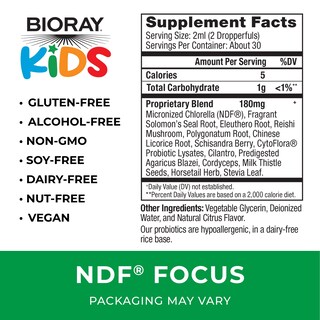 Foto 2 | Foto 2 | Suplemento Bioray Kids Ndf Focus Citrus De 60 Ml Durante 1-2 Meses - Venta Internacional.