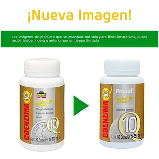 Foto 7 | Foto 7 | Suplemento Coenzima Pronat Q10 60 Cápsulas 50 mg