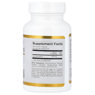 Foto 2 | Foto 2 | Suplemento De Resveratrol De California Gold Nutrition 200 Mg 60 Cápsulas - Venta Internacional.