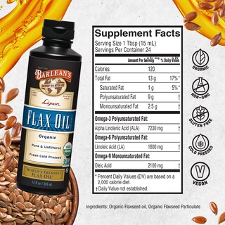 Foto 6 | Foto 6 | Suplemento De Aceite De Linaza Barlean's Lignan, 355 Ml, Orgánico Y Vegano - Venta Internacional.