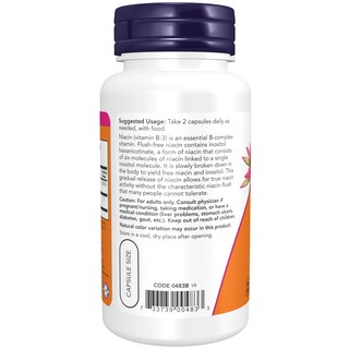 Foto 3 | Foto 3 | Supplement Now Foods Niacina (vitamina B-3) 250 Mg 90 Cápsulas Vegetarianas - Venta Internacional.