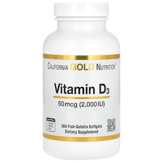 Foto 1 | Foto 1 | Suplemento De Vitamina D3 De California Gold Nutrition, 50 Mcg, 360 Cápsulas Blandas - Venta Internacional.