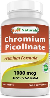 Foto 1 | Foto 1 | Suplemento Best Naturals Picolinato de Cromo 1000 MCG 240 Tabletas - Venta Internacional