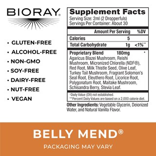 Foto 2 | Foto 2 | Suplemento Probiótico Bioray Daily Belly Mend, 60 Ml, 11 Cepas - Venta Internacional.