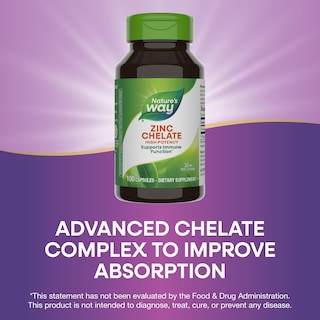 Foto 4 | Foto 4 | Suplemento De Quelato De Zinc Nature's Way 30 Mg 100 Cápsulas - Venta Internacional.