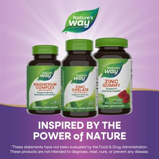 Foto 7 | Foto 7 | Suplemento De Quelato De Zinc Nature's Way 30 Mg 100 Cápsulas - Venta Internacional.