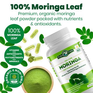 Foto 4 | Foto 4 | Cápsulas De Moringa Pura Vida Moringa De Origen Único, 120 Unidades, 500 Mg - Venta Internacional.