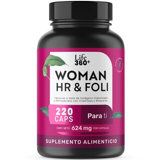 Foto 1 | Foto 1 | Life 360+ Woman Hr & Foli 220 Caps Colágeno Y Vitaminas