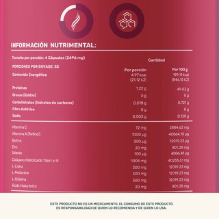 Foto 5 | Foto 5 | Life 360+ Woman Hr & Foli 220 Caps Colágeno Y Vitaminas