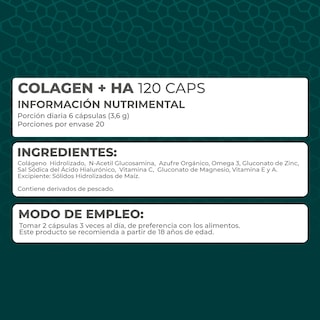 Foto 5 | Foto 5 | Suplemento Alimenticio Pronat Colágeno Hidrolizado +ha 120 Cápsulas