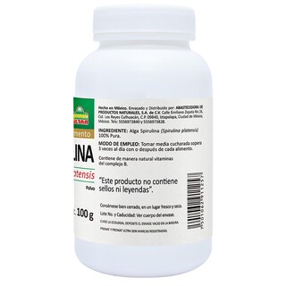 Foto 7 | Foto 7 | Suplemento Alimenticio Pronat Alga Spirulina Orgánica Polvo 100 GR