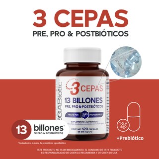 Foto 2 | Foto 2 | Pre Pro Y Postbióticos Megabiotic 120 Caps Probióticos