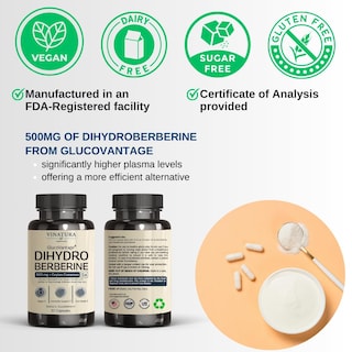 Foto 3 | Foto 3 | Suplemento Vinatura De Dihidroberberina 500 Mg Con Canela De Ceilán - Venta Internacional.