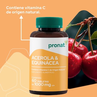 Foto 6 | Foto 6 | Suplemento Alimenticio Pronalt Acerola & Equinacea con Vitamina C 60 Tabletas