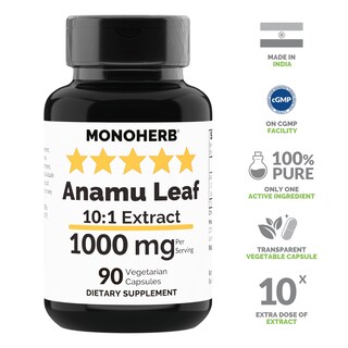 Foto 3 | Foto 3 | Suplemento Monoherb: Extracto Puro De Hoja De Anamú, 1000 Mg, 90 Cápsulas - Venta Internacional.