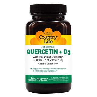 Foto 1 | Foto 1 | Suplementos Country Life Quercetin + D3 90 Comprimidos - Venta Internacional.
