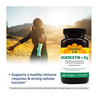 Foto 4 | Foto 4 | Suplementos Country Life Quercetin + D3 90 Comprimidos - Venta Internacional.