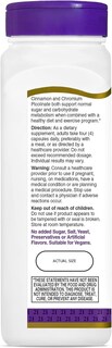 Foto 6 | Foto 6 | Suplemento 21st Century Cinnamon 2000 Mg Con Cromo 120 Cápsulas - Venta Internacional.