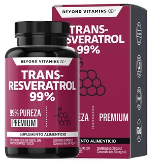 Foto 1 | Foto 1 | Suplemento Alimenticio Trans Resveratrol Con Calcio Beyond Vitamins 60 Cápsulas