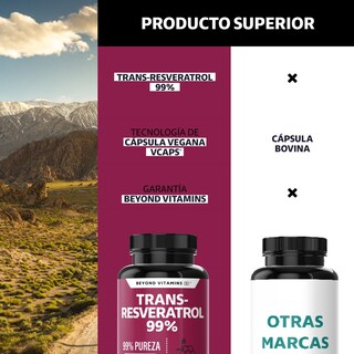 Foto 3 | Foto 3 | Suplemento Alimenticio Trans Resveratrol Con Calcio Beyond Vitamins 60 Cápsulas