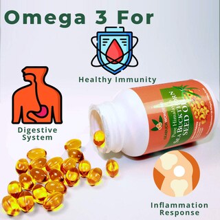 Foto 3 | Foto 3 | Suplemento De Aceite De Semillas De Espino Amarillo Seabuckwonders 60 Cápsulas Blandas - Venta Internacional.