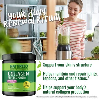 Foto 6 | Foto 6 | Péptido De Colágeno En Polvo Naturelo Hidrolizado Tipo I Y Iii, 16 Oz - Venta Internacional.