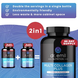 Foto 2 | Foto 2 | Suplementos De Colágeno Dr. Emil Nutrition Multi 180 Cápsulas - Venta Internacional.