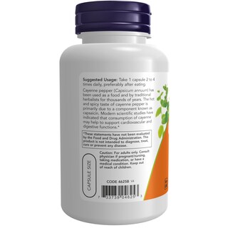 Foto 3 | Foto 3 | Suplementos Now Foods Cayena (capsicum Annuum) 500 Mg 100 Cápsulas - Venta Internacional.