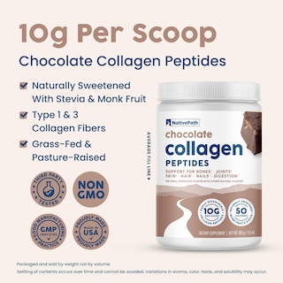 Foto 4 | Foto 4 | Péptidos De Colágeno Nativepath Hidrolizados Tipo 1 Y 3, 268 Ml, Chocolate - Venta Internacional.