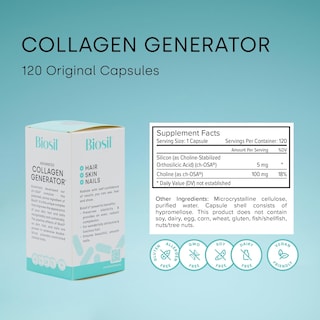 Foto 2 | Foto 2 | Suplemento Biosil Collagen Generator 120 Cápsulas X2 120 Días - Venta Internacional.