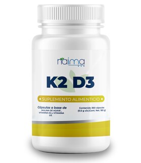 Foto 1 | Foto 1 | Suplemento Naima Lab K2d3 360 Cápsulas Vitamina D3 K2
