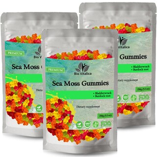 Foto 1 | Foto 1 | Gomitas Sea Moss Bio Vitalica, Cetogénicas, Orgánicas, Veganas, Irlandesas, 2 Paquetes - Venta Internacional.