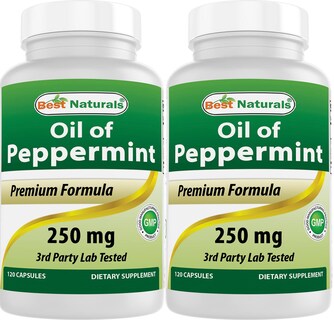 Foto 1 | Foto 1 | Suplemento Best Naturals Aceite De Menta 250 Mg 120 Cápsulas X2 - Venta Internacional.